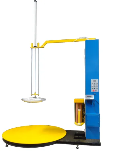 TP1650 pallet wrapping machine with top plate