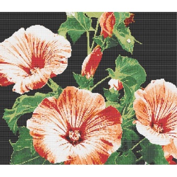 Handmade morning glory elegant mosaic tiles