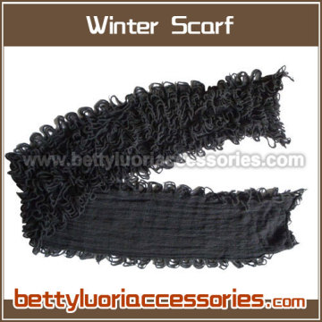 Black Woven Scarf