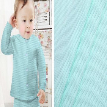 Skin-friendly Polyester Twill Bubble Jacquard Baby Fabric
