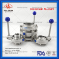 Russian Market sanitary 304 316L butterfly valve