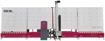 Macchina automatica per la rimozione del rivestimento in vetro verticale