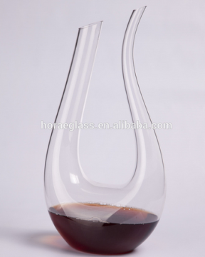 Hot selling Borosilicate glass handmade pyrex art hand blown glass wine decanter