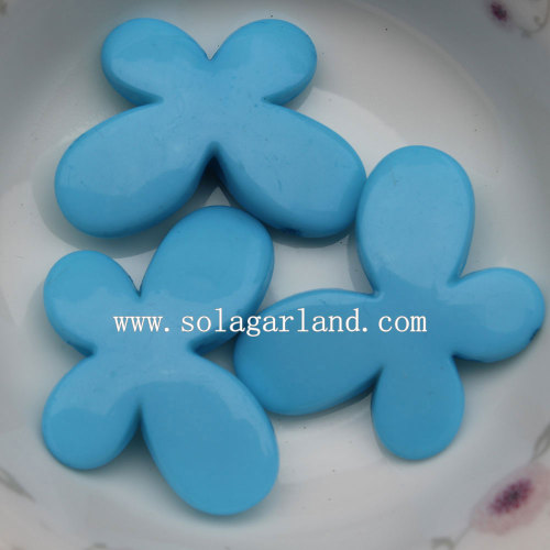 Opaque Colors Acrylic Butterfly Spacer Beads Design