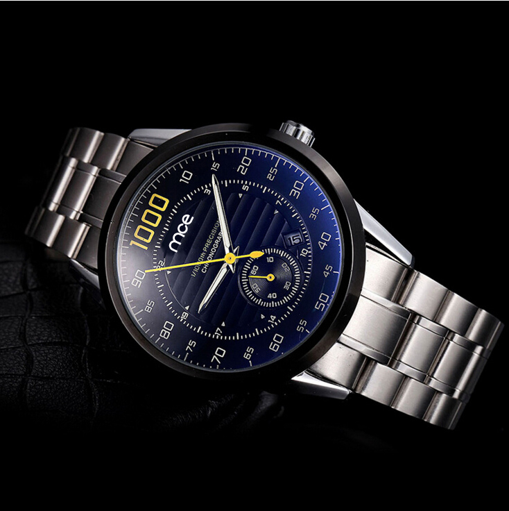 Sliver stainless steel band watches different dial 