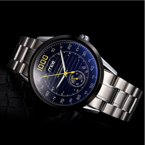 Sliver stainless steel band watches different dial