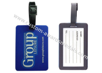 Customized Eco Friendly Soft Pvc Luggage Tag For Souvenir, Promotional Gift