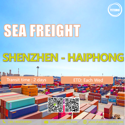 Freight di mare internazionale da Shenzhen a Haiphong Vietnam