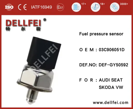 Fuel Rail High Pressure Sensor 03C906051D for AUDI,SEAT,SKODA,VW