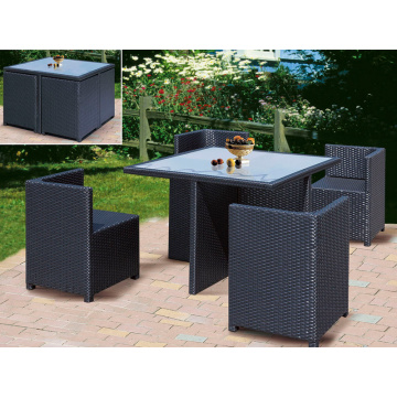 Restaurant Use Rattan Outdoor Furniture Dining Set