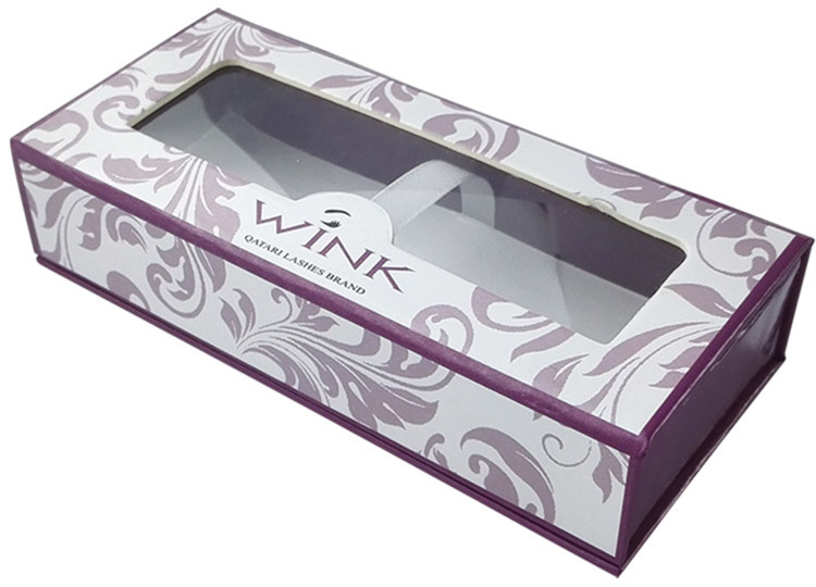 Custom Size Ribbon Book Shape Paper Box