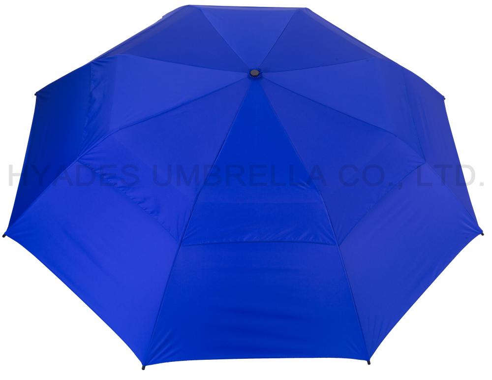 Grand parapluie de golf pliant à double couche ventilé