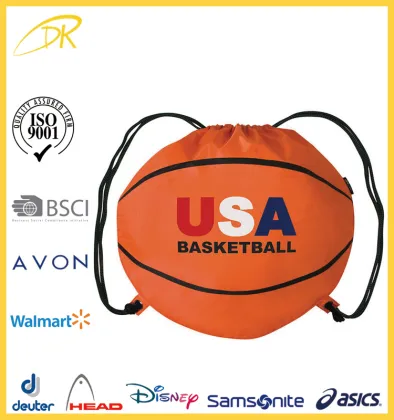 wholesale cheap promotion football drawstring bag, Custom soccer drawstring bag