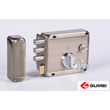 Three Rods Security Rim Door Lock Brass Cylinder