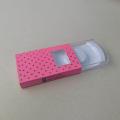 Special Pink Custom Paper Eyelash Case Sleeve