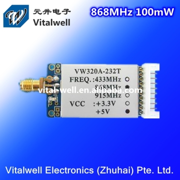 VW320A長距離1km 100MW 232TTL 868MHzトランスミッターRFモジュール