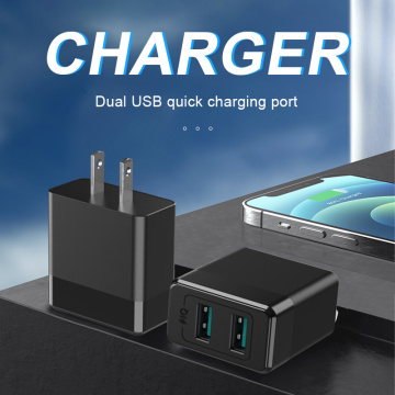 2.4a Wall Charger Mobiele telefoonlader 2USB Duurzaam