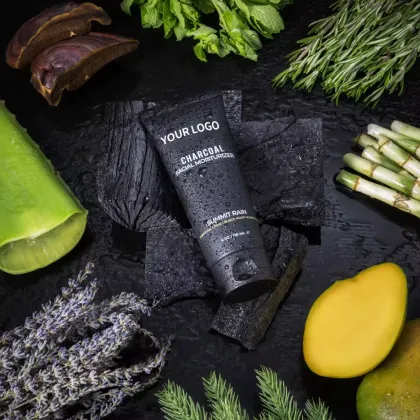 Deep Cleansing OEM Bamboo Charcoal Foam Organic Whitening Face Wash and Facial Scrub for Men