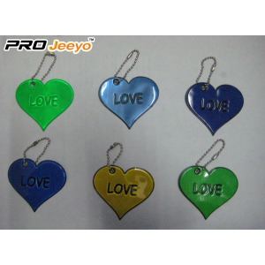 OEM Love Reflective Pendant For Valentine Gift