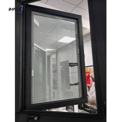 Modern Triple Glazed Aluminium Windows with Soundproof Curtains and Stainless Steel Mesh