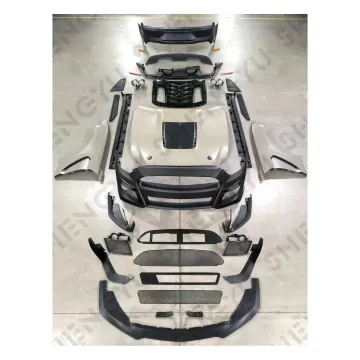 Upgrade Auto Body Systems for Ford Mustang 15-17 to GT500 Shelby Model: Bumper, Hood, Fenders, Side Skirts