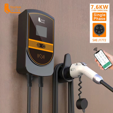 22KW Adjustable EV Fast Charger with OCPP Support and Type 2/Type 1 Cable - 7kw/11kw 32A Wallbox