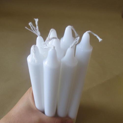 Daily Use thin Pillar Wax White Candle