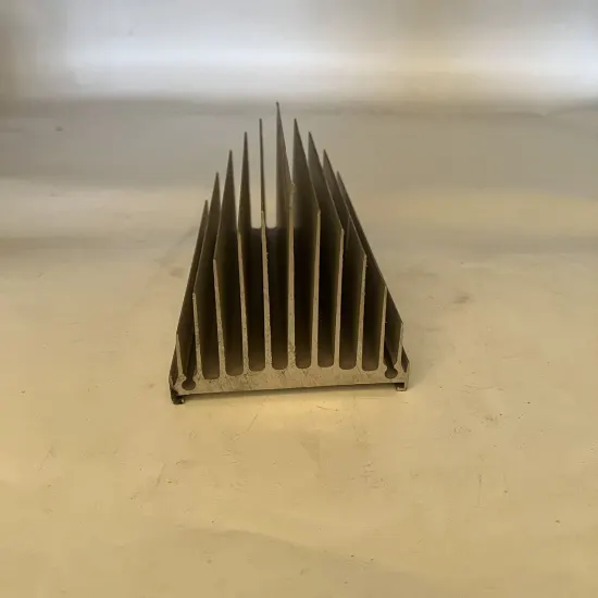 CNC machining of aluminum radiator