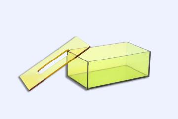 Green Rectangle Acrylic Tissue Box