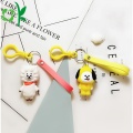 Ny design Hot Selling Custom Dog Silicone Keychain