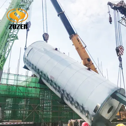 Industrial Oil Gas vertical thermal oil heater