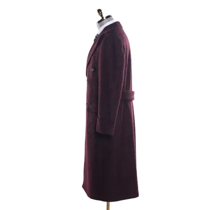 Unique Design coat men wool fashion double-breasted wool coat for men winter long jacket overcoat men winter coat