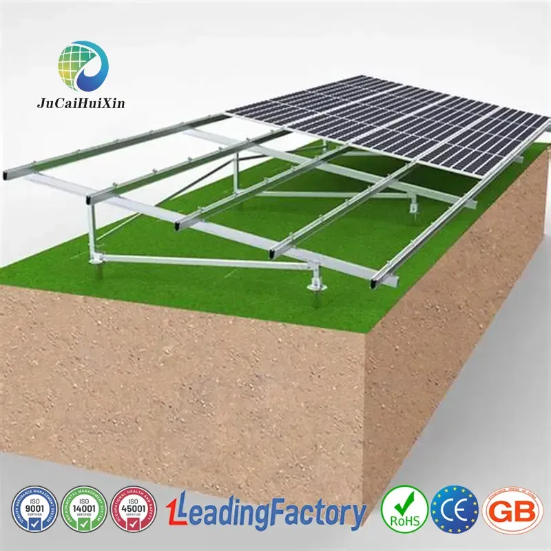 Jchx-CE Utility-Scale Galvanized Carbon Steel Solar Panel Ground Screw Mounting Bracket