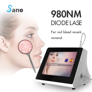 980nm Diode Laser Vascular Therapy Machine for Red Blood Vessels and Spider Vein Removal