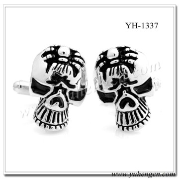 YH-1337 Funny Enamel Skull Cufflinks,Men's Novelty Hallowmas Cufflinks
