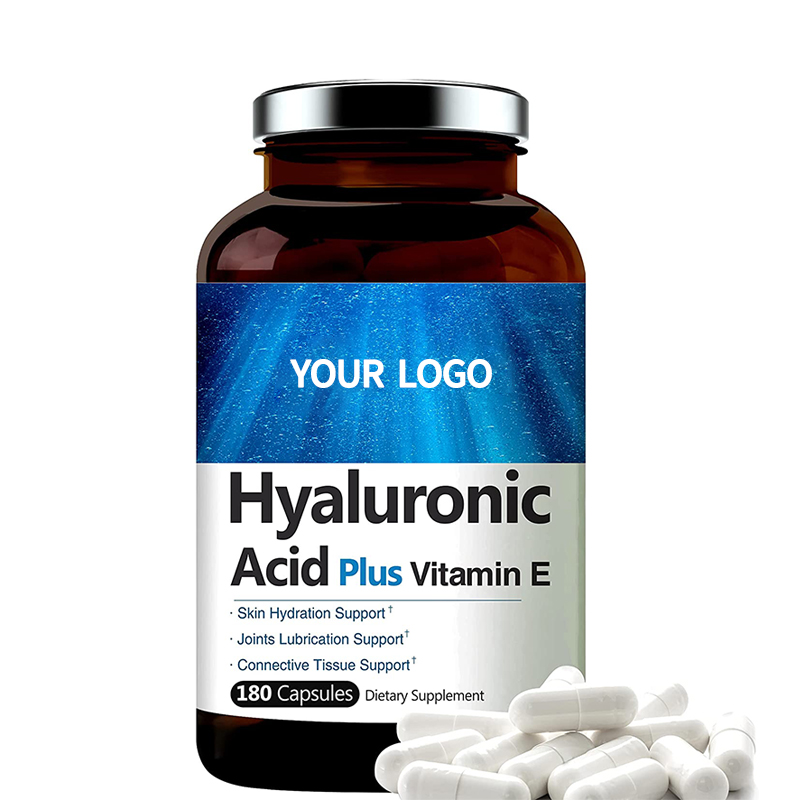 100% Pure Natural High Quality Competitive Price Hyaluronic Acid Capsules With Vitamin E