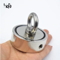 Neodymium magnetic ring with countersunk hole and eyebolt