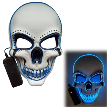 Halloween Party LED Neon EL Wire Light Up Flashing EL Wire Mask