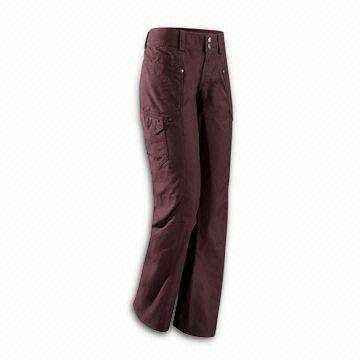Women's Ski Pants, with Gusseted Crotch and Front/back Articulated Leg Seam