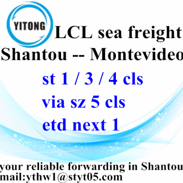 Transporte combinado de Shantou para Montevidéu