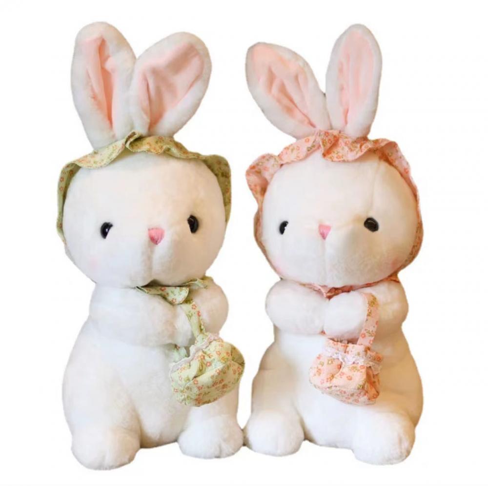 Twin Rabbit Children's Stoffed Animal Sleep Doll Puppe