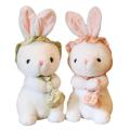 Twin rabbit children's stuffed animal sleep doll