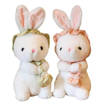 Twin rabbit children's stuffed animal sleep doll