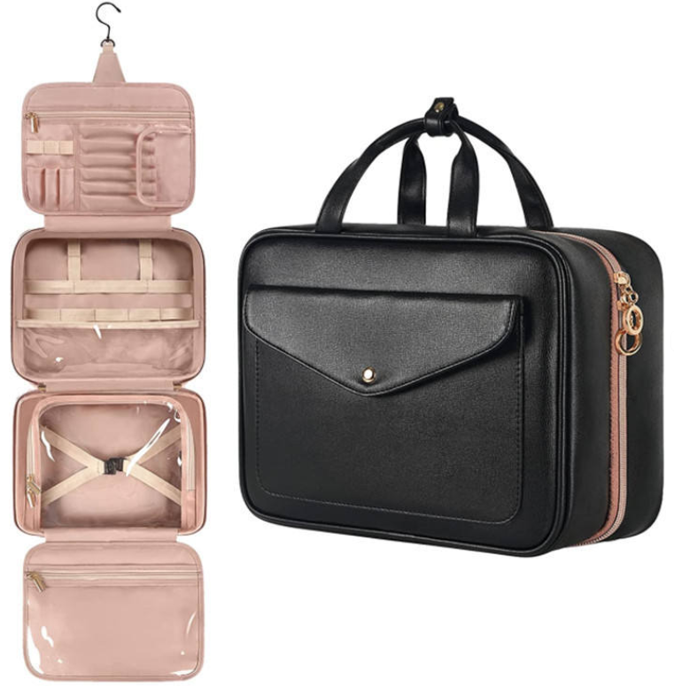 Pu Leather Lady Style Du lịch Túi mỹ phẩm