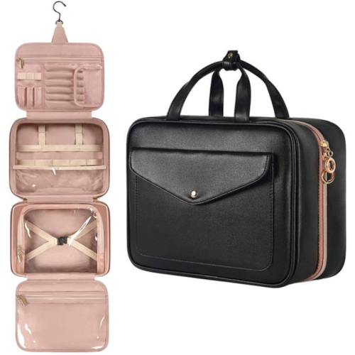 Pu Leather Lady Style Du lịch Túi mỹ phẩm