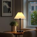 Portable Vintage Farmhouse Nightstand Lamp 2-Pack Black