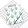 Custom cactus pattern A4 clipboard with notebook