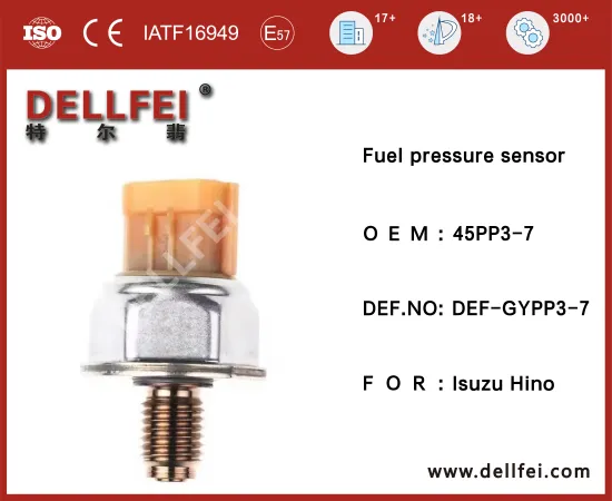 Common Rail Diesel Fuel Pressure Sensor 45PP3-7 for Isuzu,Hino