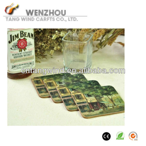 Promotional Custom Blank MDF Drink Coaster TW1029