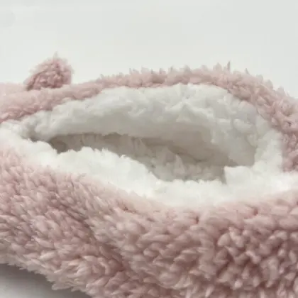 Non-skid Fleece Slipper Booties Cartoon Ballerina Slippers